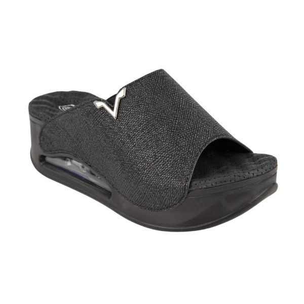 Muya 31212 Aero Baskılı Siyah Kadın Air Taban Terlik