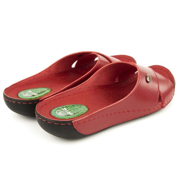 Muya 31124 Cyrus Kırmızı Kadın Anatomik Topuk Dikeni Terlik