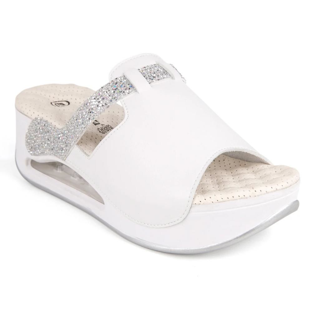 Muya 31214 Libra Beyaz Kadın Air Taban Terlik