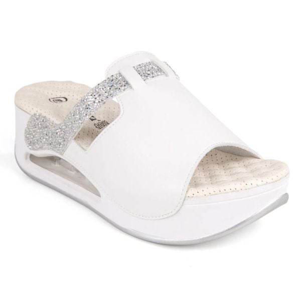 Muya 31214 Libra Beyaz Kadın Air Taban Terlik