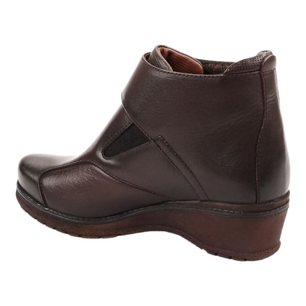 Forelli 25651-K Vionic Kahve Kadın Comfort Deri Hallux Bot