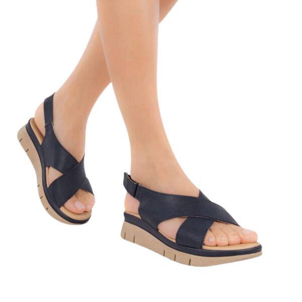 Muya 32229 Solo Lacivert Kadın Anatomik Sandalet