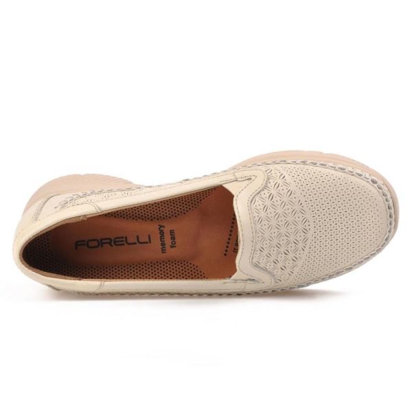 Forelli 29413 Eterna-G Bej Kadın Comfort Deri Ayakkabı