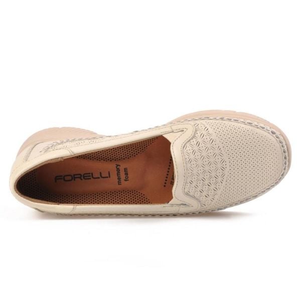 Forelli 29413 Eterna-G Bej Kadın Comfort Deri Ayakkabı