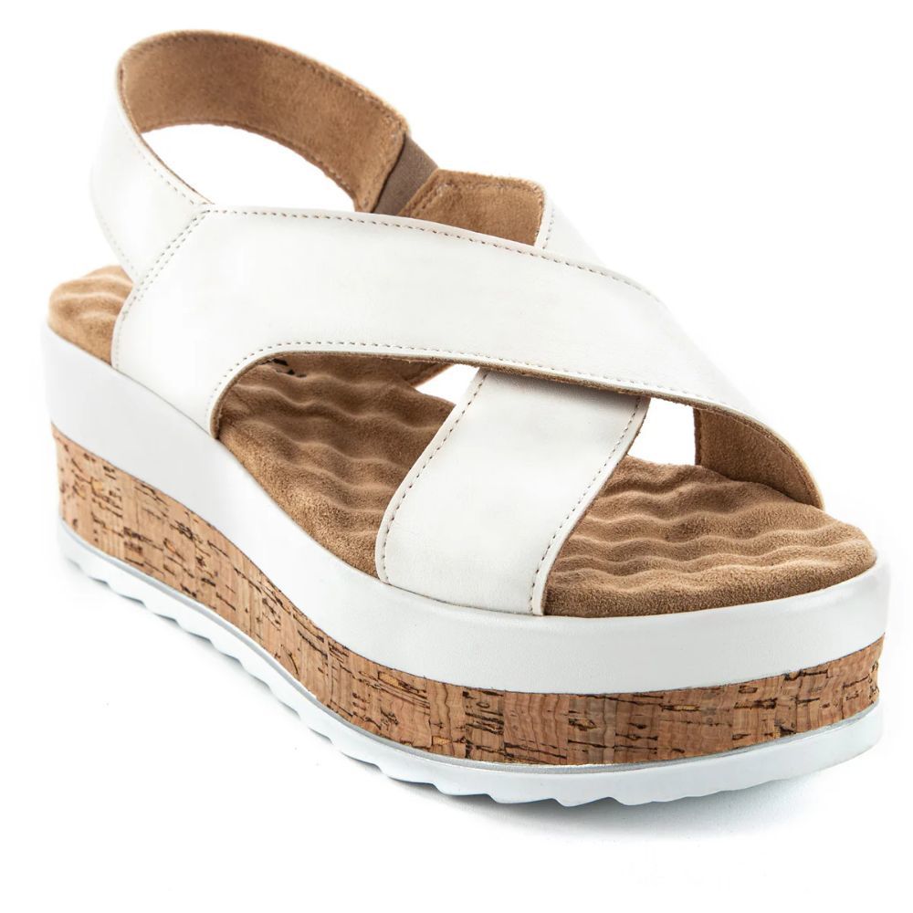 Muya 34211 Yangi Beyaz Kadın Anatomik Sandalet