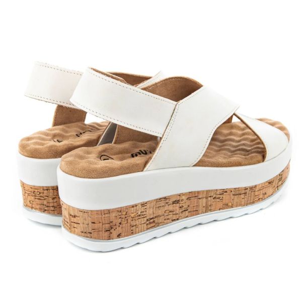 Muya 34211 Yangi Beyaz Kadın Anatomik Sandalet