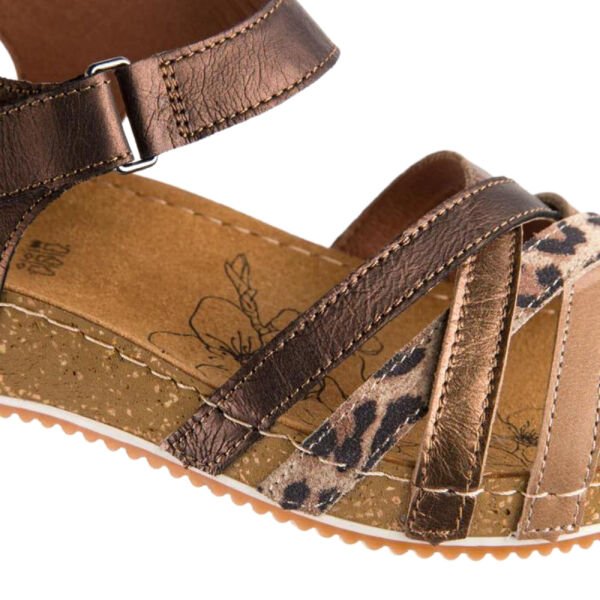 Muya 31258 Niha Bronz Deri Kadın Anatomik Sandalet