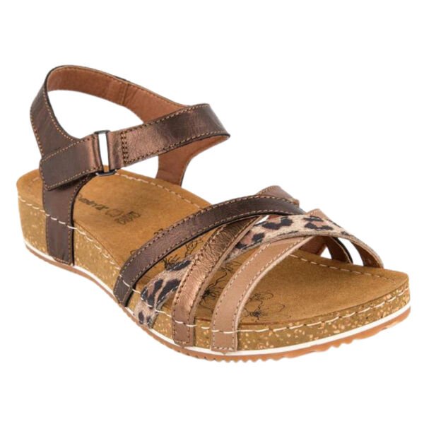 Muya 31258 Niha Bronz Deri Kadın Anatomik Sandalet