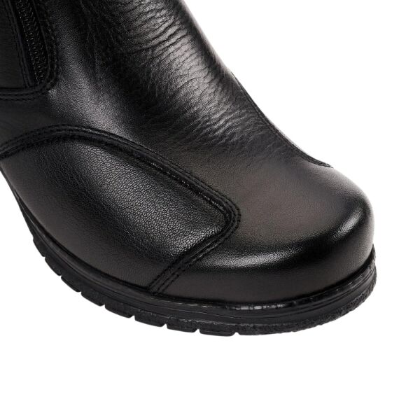 Forelli 25652-K Dude Siyah Kadın Comfort Deri Hallux Bot