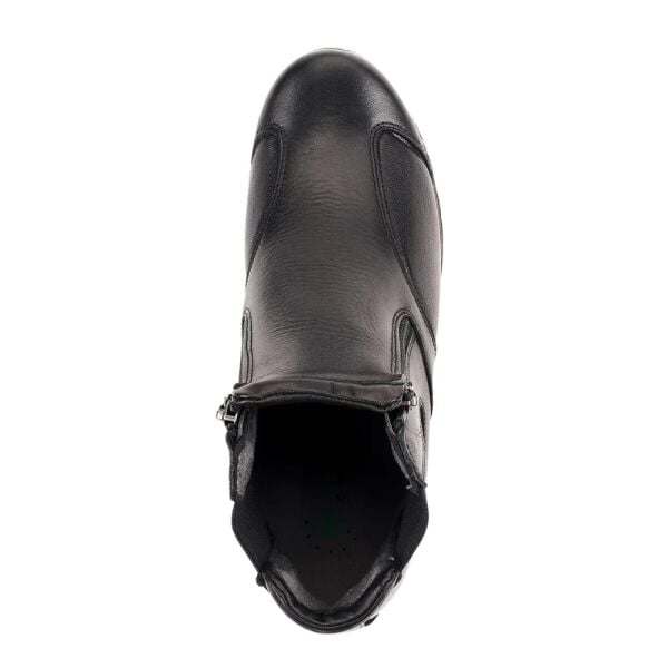 Forelli 25652-K Dude Siyah Kadın Comfort Deri Hallux Bot