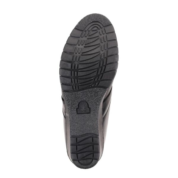 Forelli 25652-K Dude Siyah Kadın Comfort Deri Hallux Bot