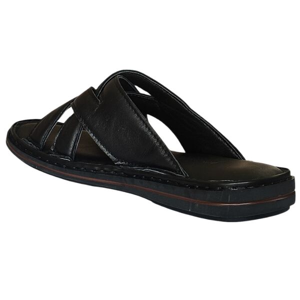 Cex 25Y TRV-11 Siyah Erkek Hakiki Deri Günlük Terlik