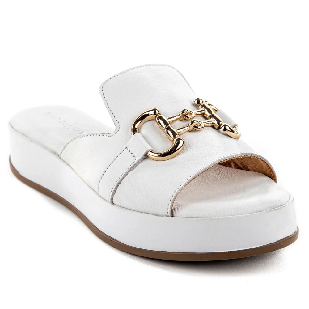 Hush Puppies 624219 Asan Beyaz Kadın Anatomik Terlik