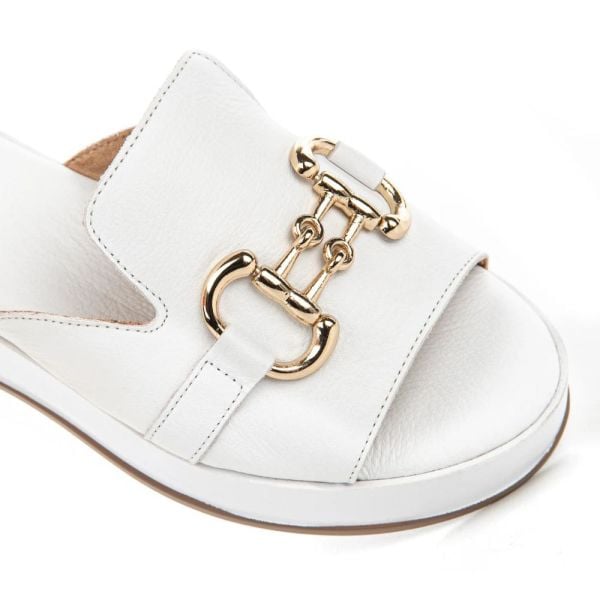 Hush Puppies 624219 Asan Beyaz Kadın Anatomik Terlik