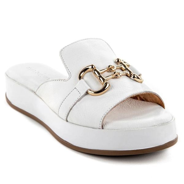 Hush Puppies 624219 Asan Beyaz Kadın Anatomik Terlik