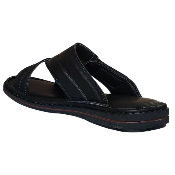 Cex 25Y TRV-12 Siyah Erkek Hakiki Deri Günlük Terlik