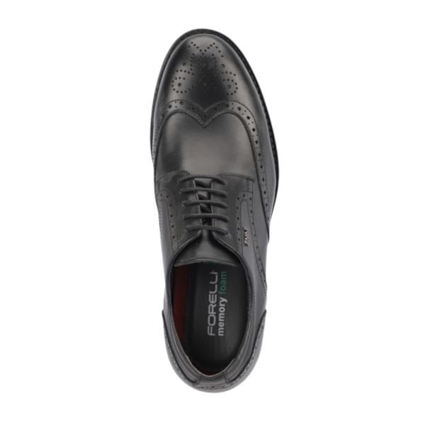 Forelli 31611-G York Siyah Erkek Comfort Deri Ayakkabı