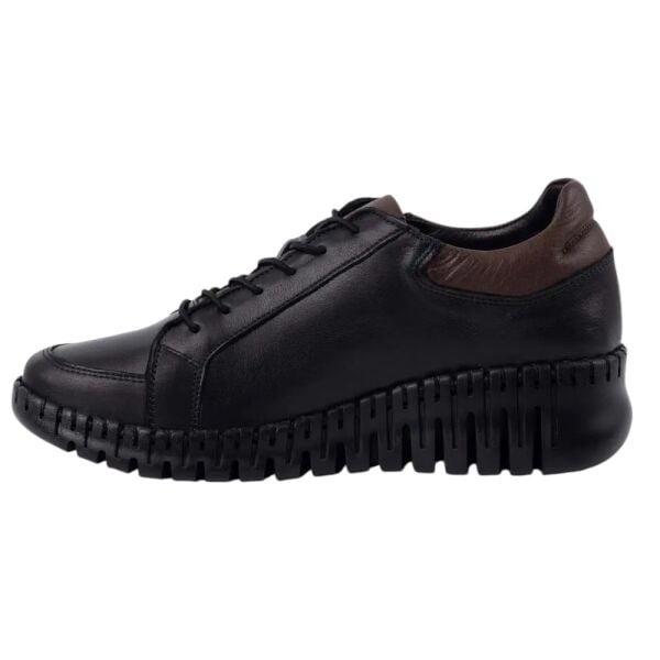 Mammamia D26YA-7755-B Siyah Kadın Comfort Deri Ayakkabı