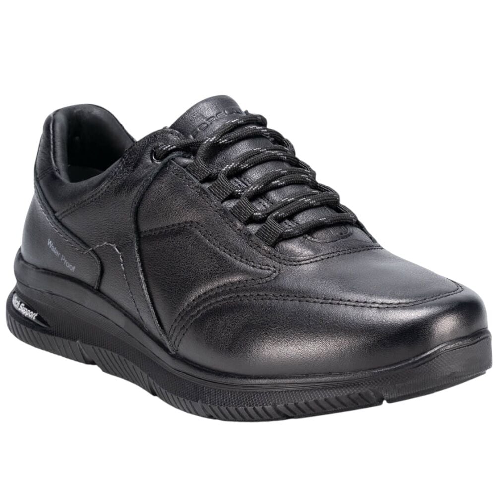 Forelli 46115-G Proof Siyah Erkek Comfort Waterproof Deri Ayakkabı