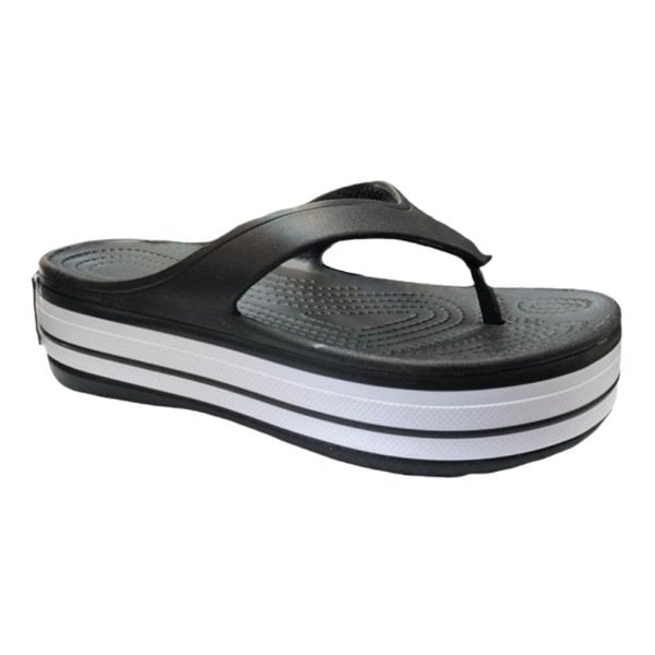 Esem 283 Siyah Topuklu Kadın Parmak Arası Terlik