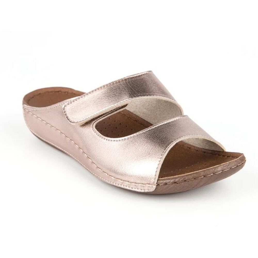 Muya 31128 Solena Platin Kadın Anatomik Terlik