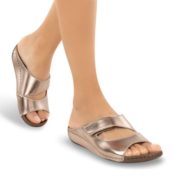 Muya 31128 Solena Platin Kadın Anatomik Terlik