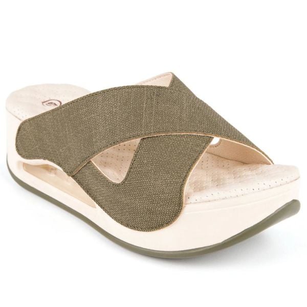 Muya 31210 Penelope Haki Kadın Air Taban Terlik
