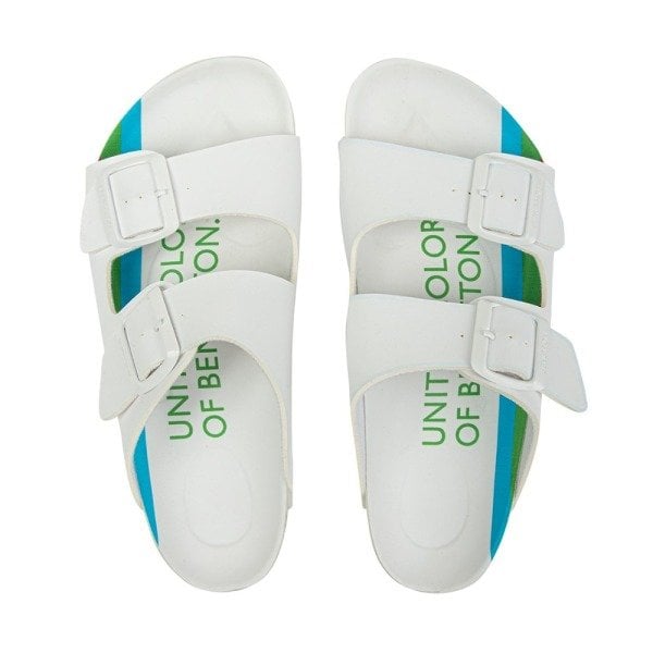 Benetton BN-1021 Beyaz Erkek Günlük Terlik