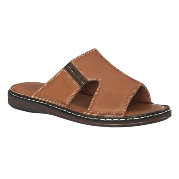 Cex 25Y TRV Taba Erkek Hakiki Deri Günlük Terlik