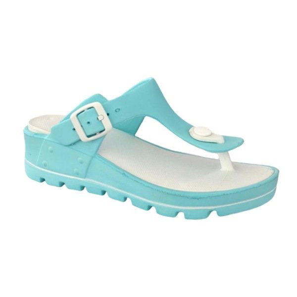 Akınal Bella E504 Mint Kadın Topuklu Parmak Arası Terlik