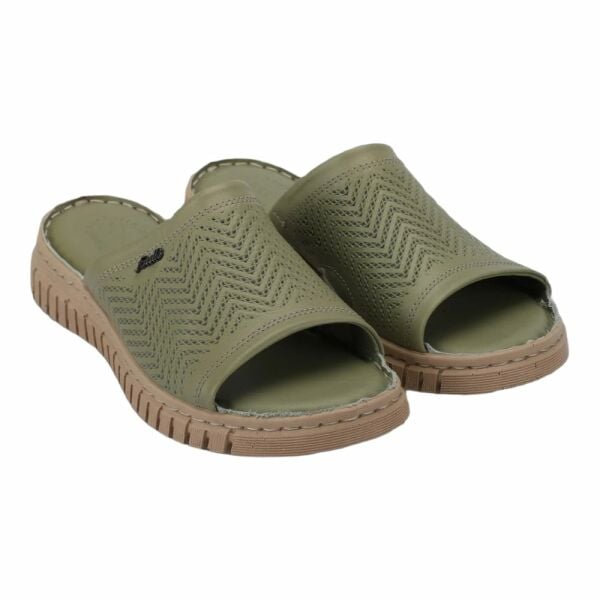 Forelli 38505 Sofia-G Avokado Kadın Comfort Deri Terlik
