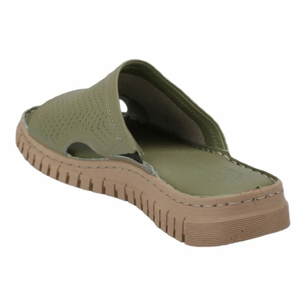 Forelli 38505 Sofia-G Avokado Kadın Comfort Deri Terlik