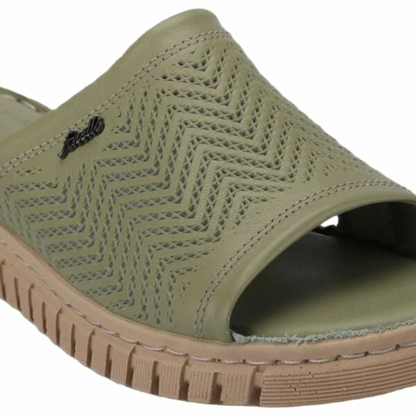 Forelli 38505 Sofia-G Avokado Kadın Comfort Deri Terlik