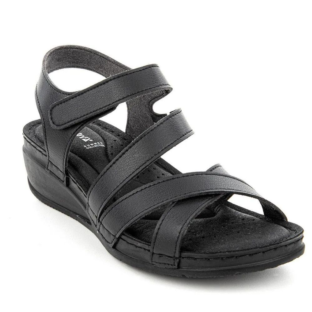 Muya 34215 Calceus Siyah Kadın Anatomik Sandalet