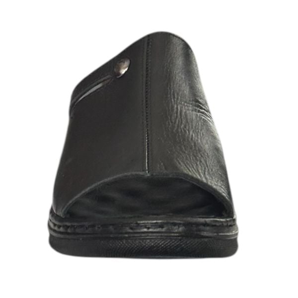 Cex 25Y TRV Siyah Kadın Hakiki Deri Günlük Terlik