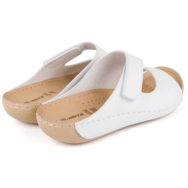 Muya 31128 Solena Beyaz Kadın Anatomik Terlik