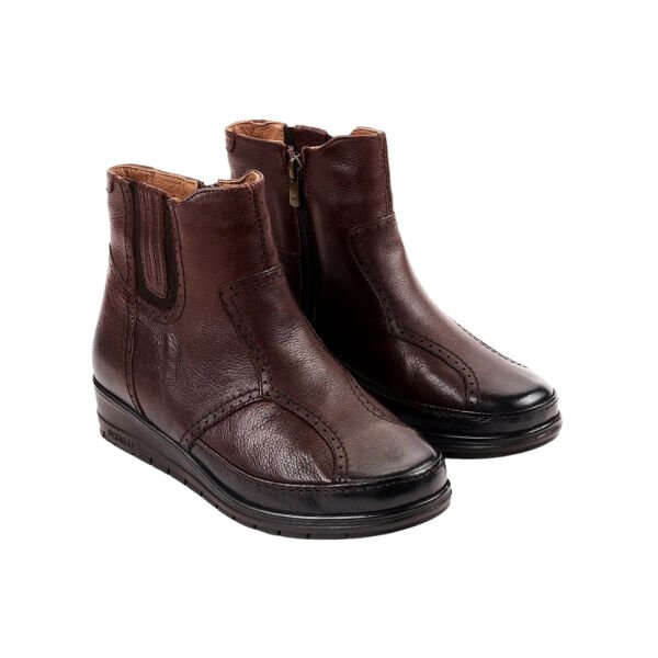 Forelli 25157-H Moly Kahve Kadın Comfort Deri Hallux Bot