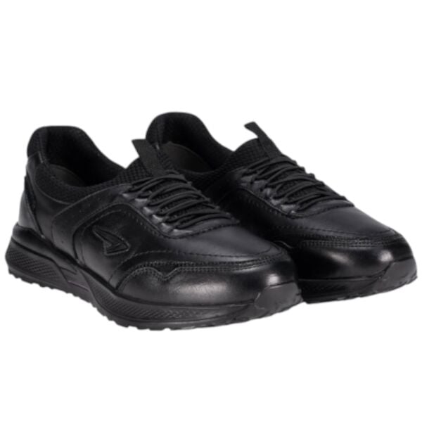 Forelli 46709-G Slins Siyah Kadın Comfort Deri Ayakkabı