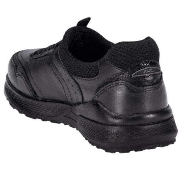 Forelli 46709-G Slins Siyah Kadın Comfort Deri Ayakkabı