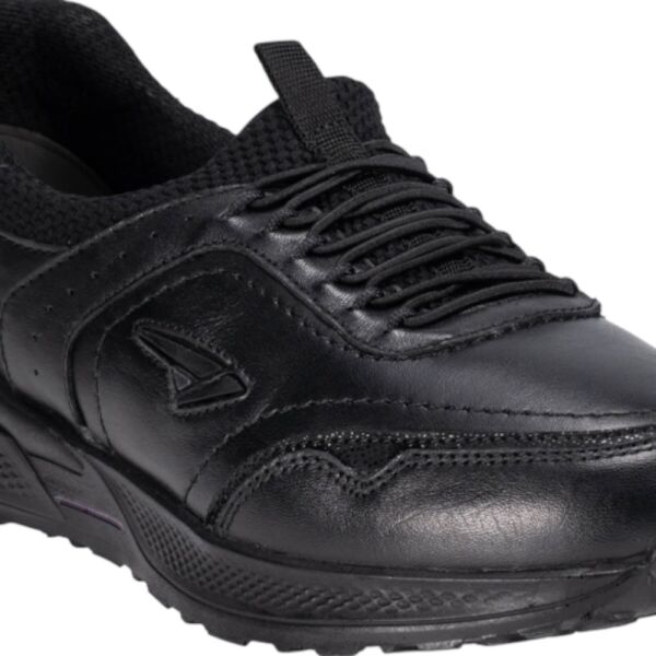 Forelli 46709-G Slins Siyah Kadın Comfort Deri Ayakkabı