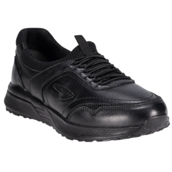 Forelli 46709-G Slins Siyah Kadın Comfort Deri Ayakkabı