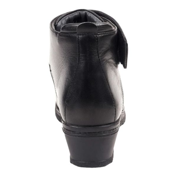 Forelli 25651-K Vionic Siyah Kadın Comfort Deri Hallux Bot