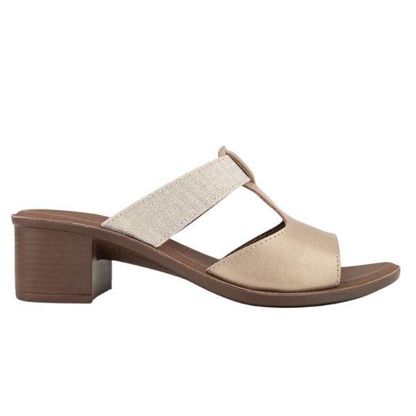 Muya 31010 Ceria Altın Kadın Topuklu Terlik