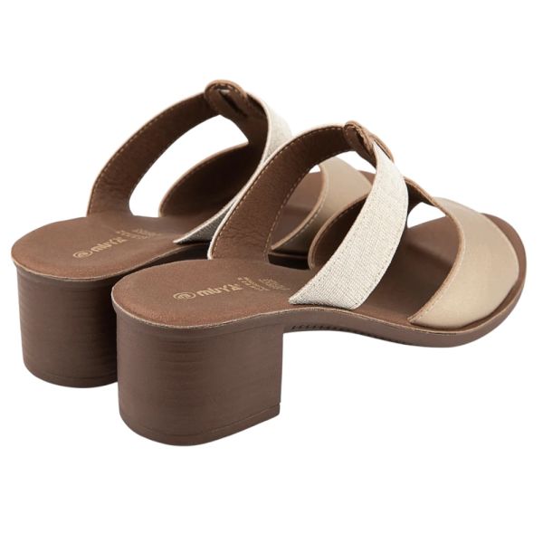 Muya 31010 Ceria Altın Kadın Topuklu Terlik