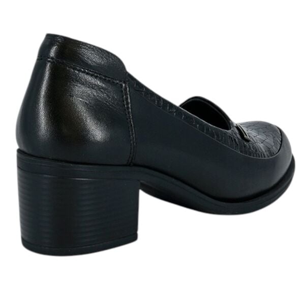 Mammamia D26YA-3400-B Siyah Rugan Kadın Topuklu Deri Ayakkabı