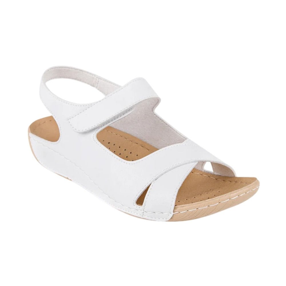 Muya 31121 Alula Beyaz Kadın Anatomik Sandalet