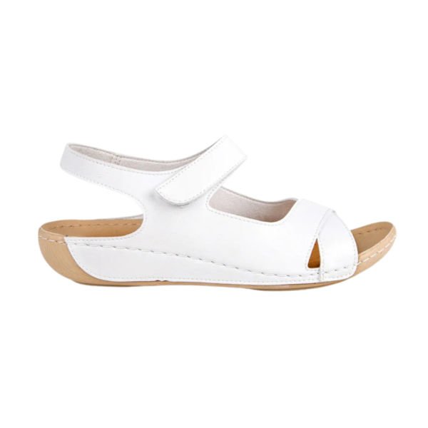 Muya 31121 Alula Beyaz Kadın Anatomik Sandalet