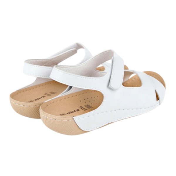 Muya 31121 Alula Beyaz Kadın Anatomik Sandalet