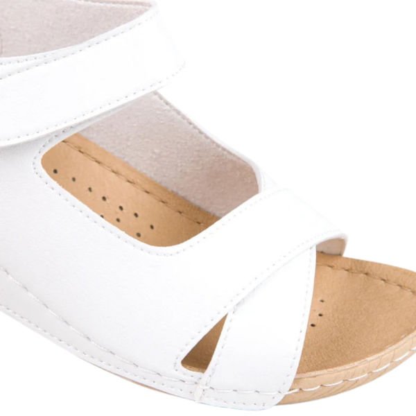 Muya 31121 Alula Beyaz Kadın Anatomik Sandalet