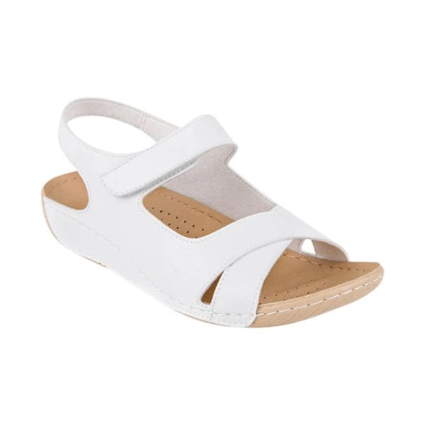 Muya 31121 Alula Beyaz Kadın Anatomik Sandalet